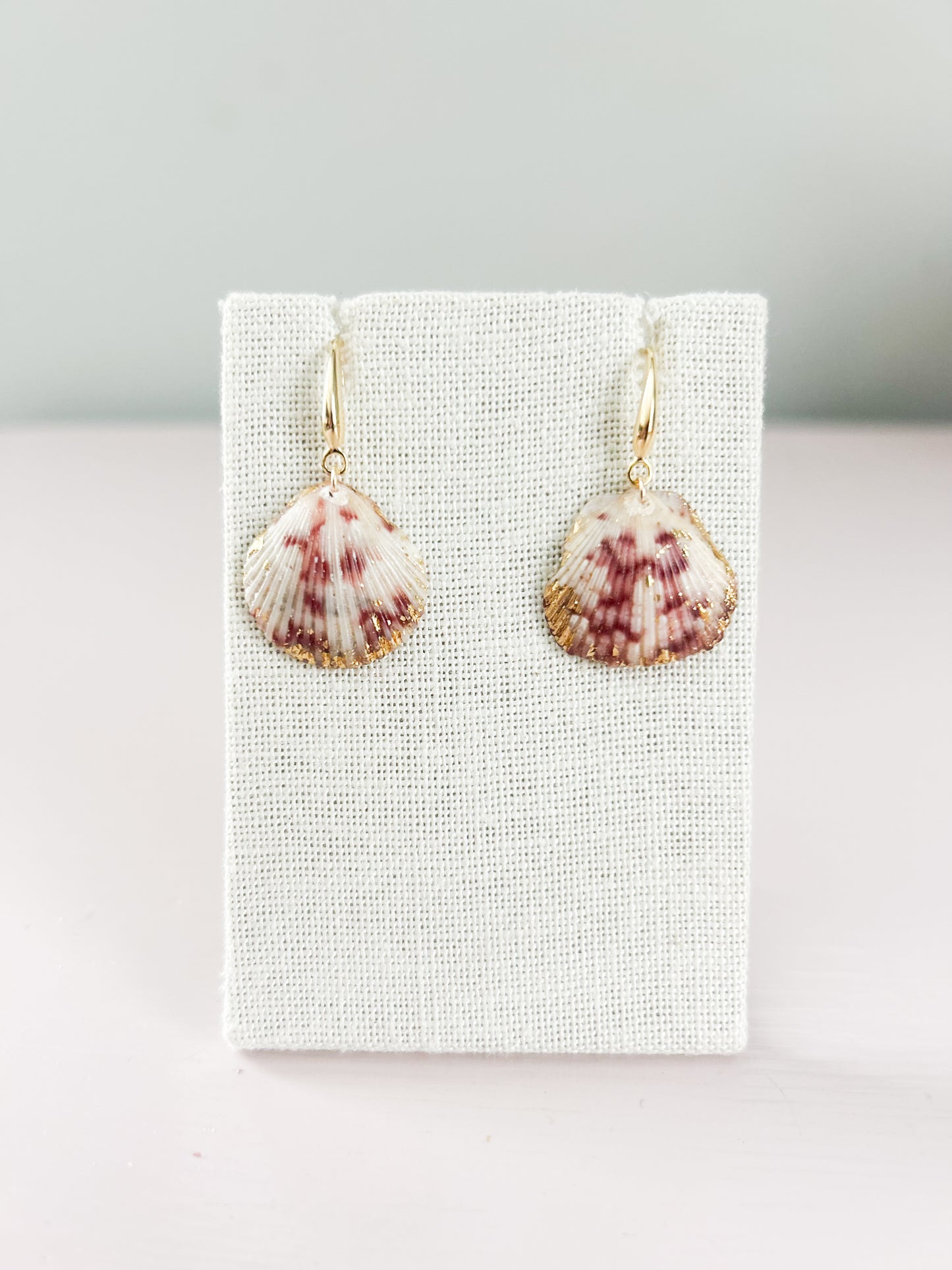 Red and White Miss Americana Hook Earrings