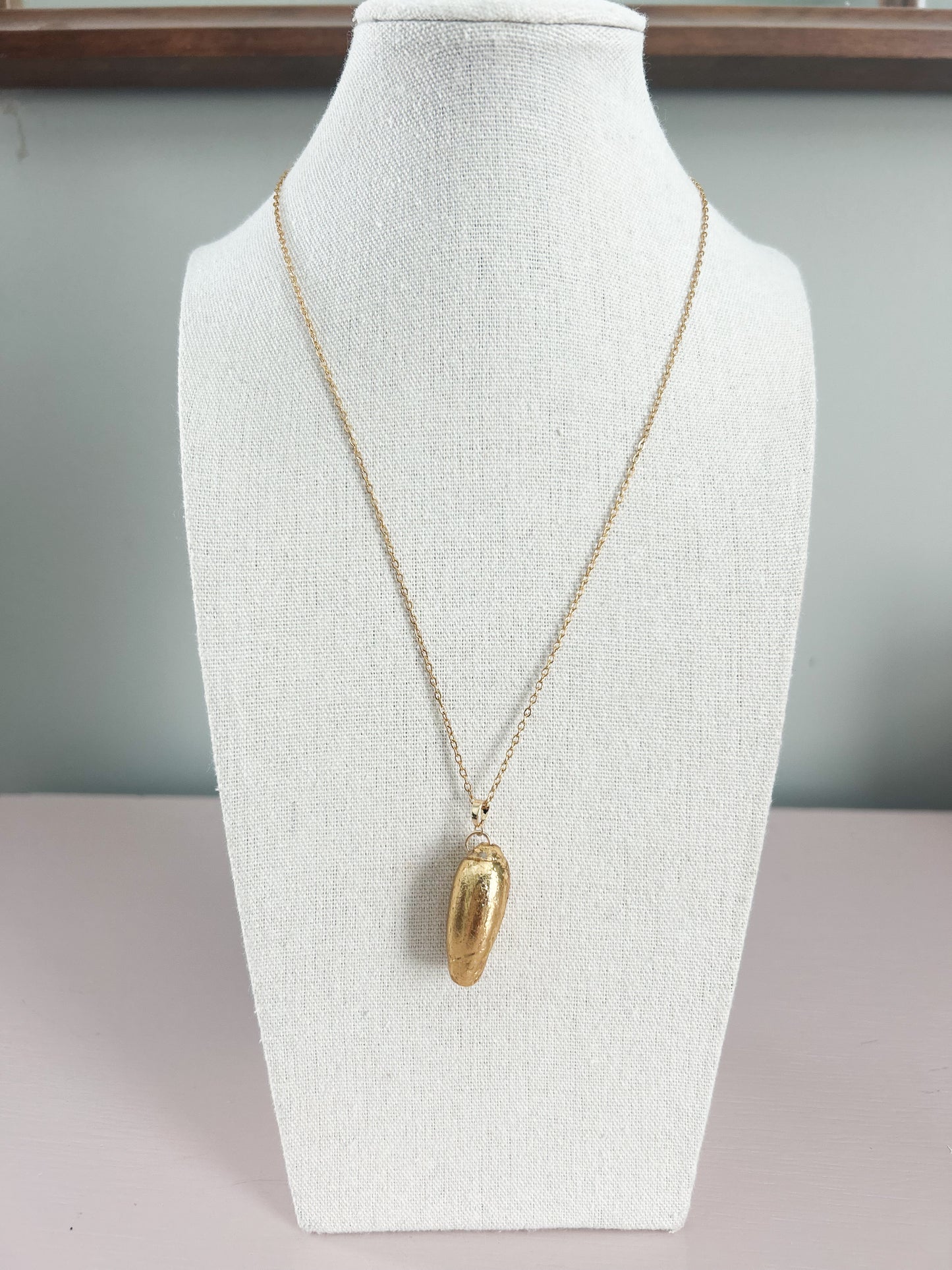 Gold Olive Shell Call It What You Want Necklace
