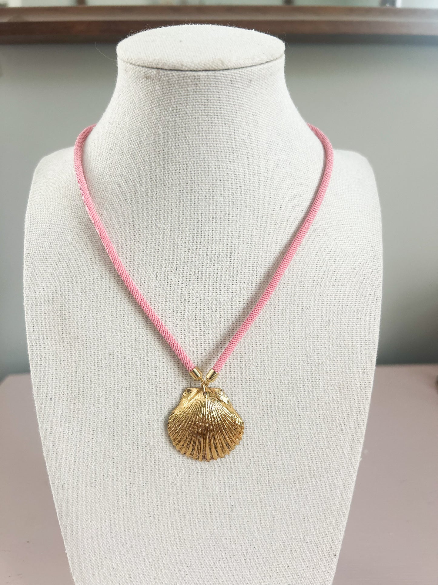 Pink Cord Fate of Ophelia Necklace