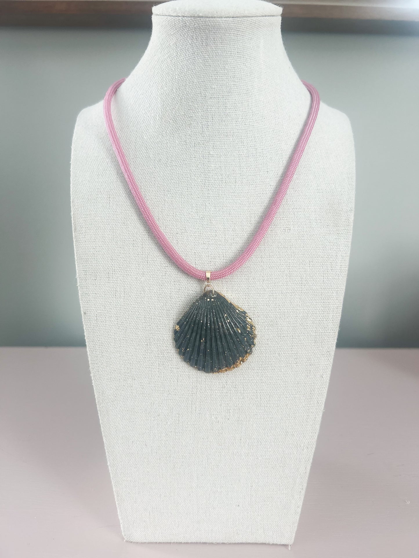 Dark Grey Pink Fate of Ophelia Necklace