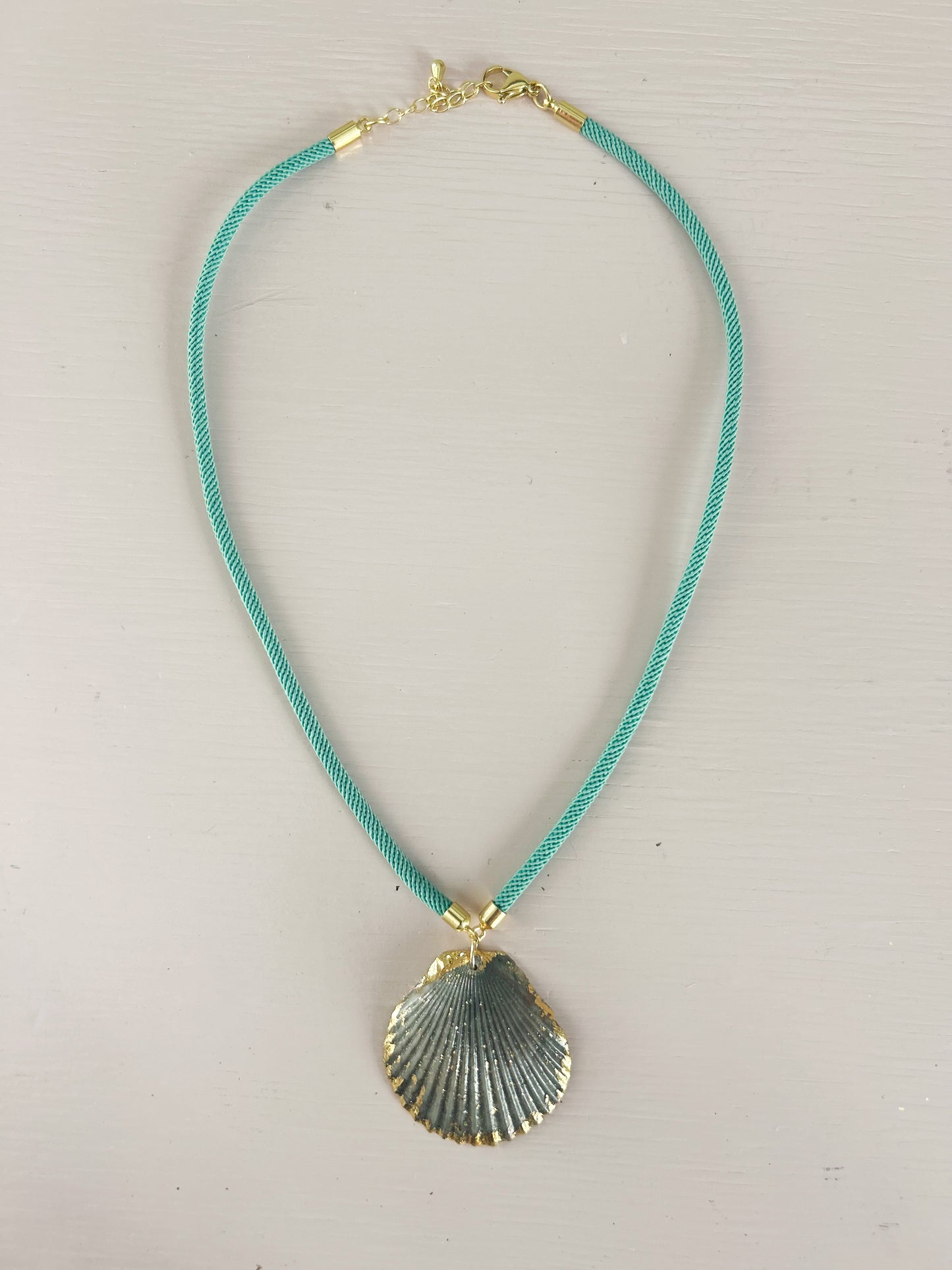 Teal Fate of Ophelia Cord Necklace