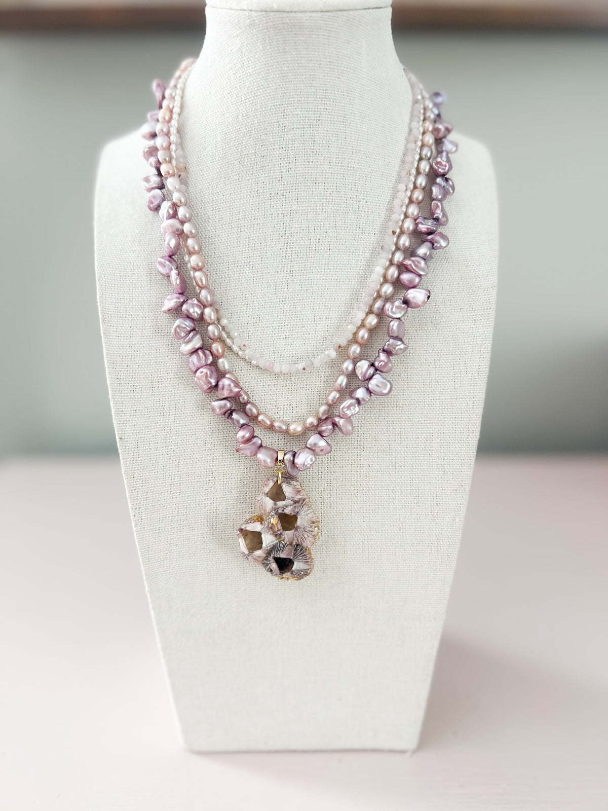 Fresh Water Pearl Barnacle I Knew It, I Knew You Necklace