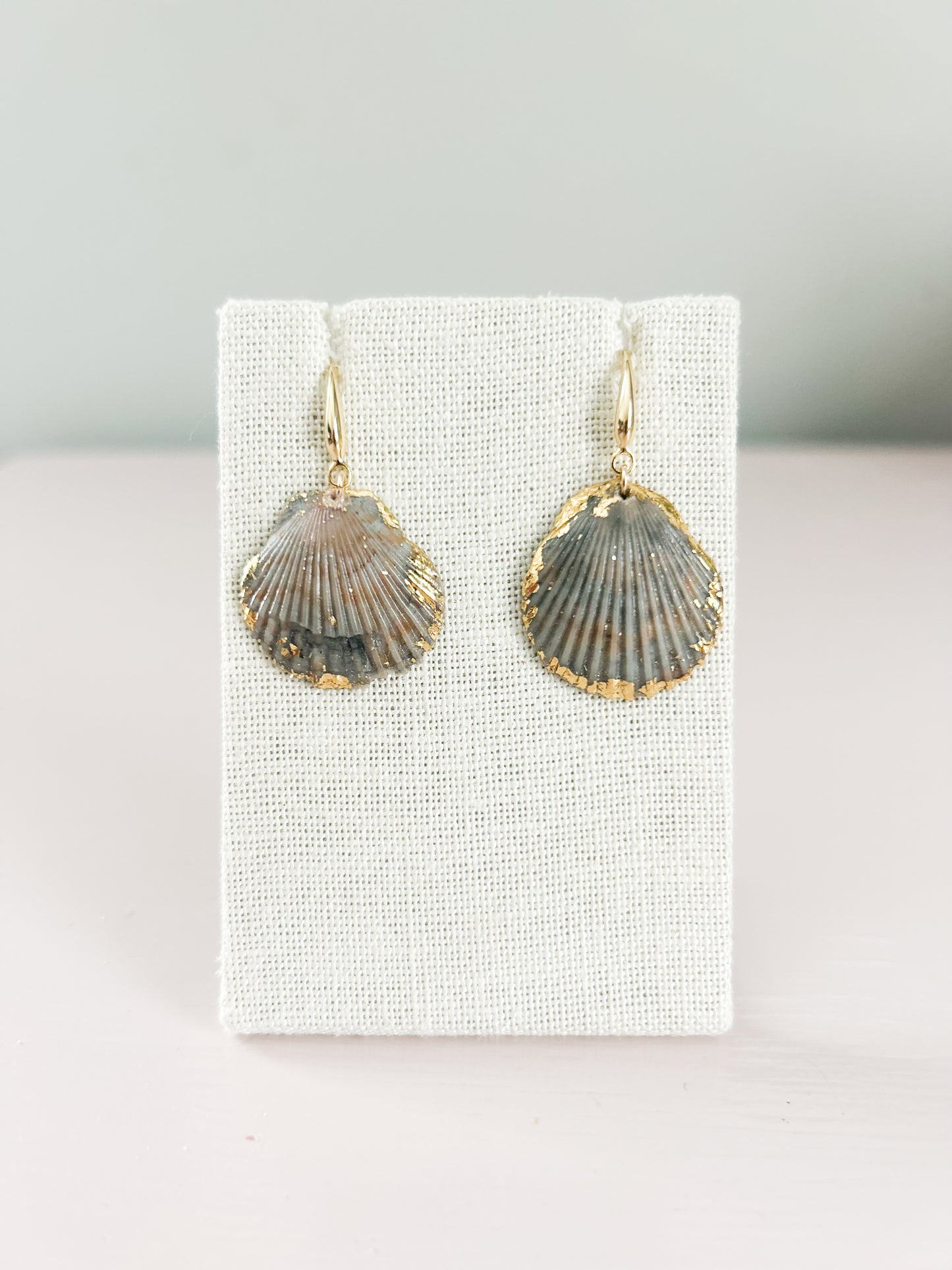 Orange and Blue Miss Americana Hook Earrings