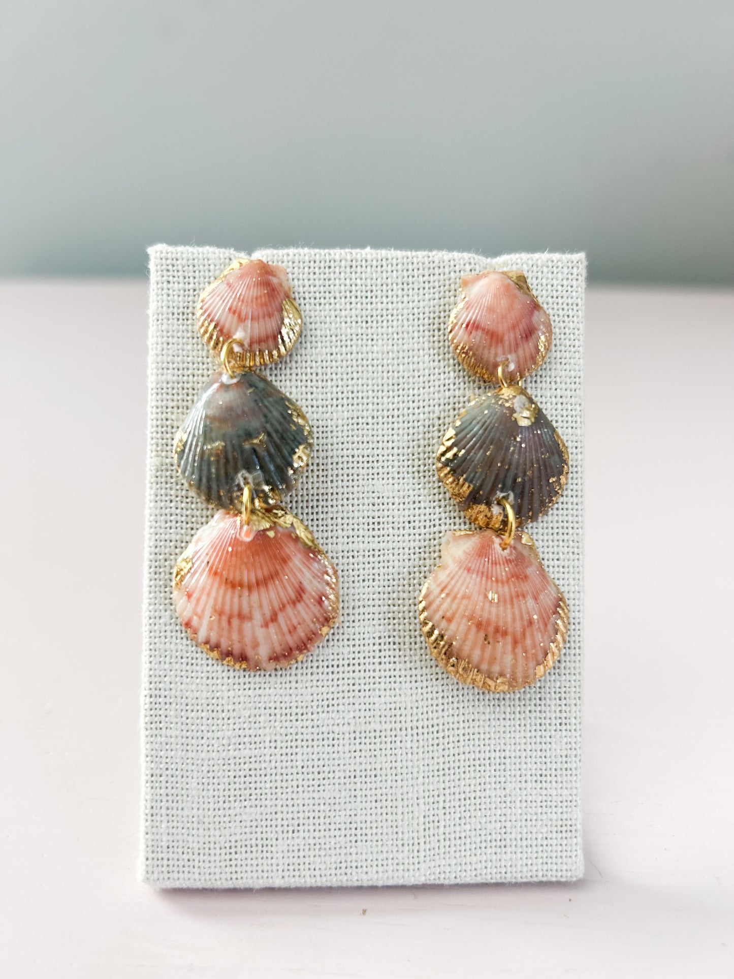 Orange and Green Gorgeous Earrings