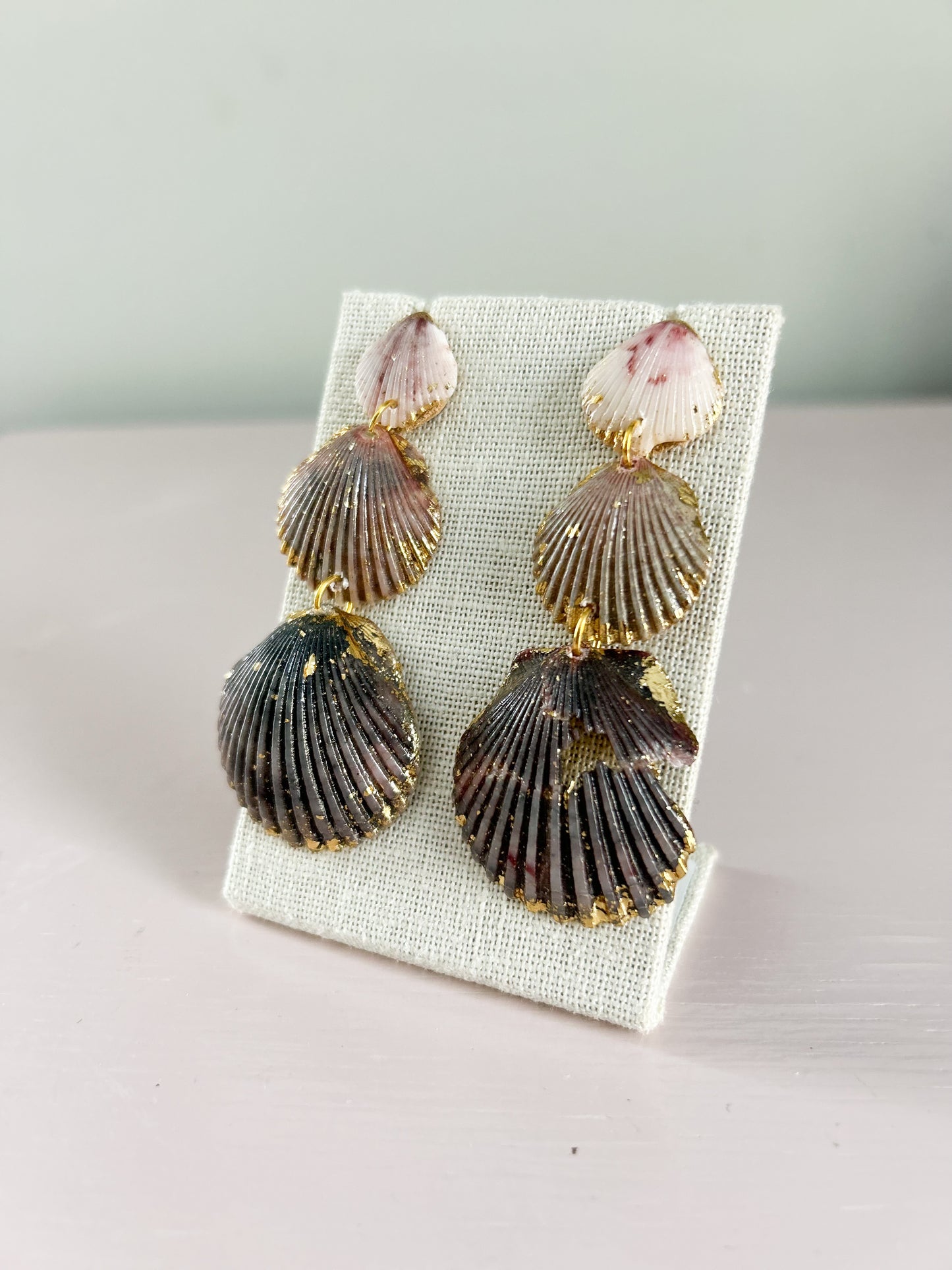 Grey and White Gorgeous Earrings
