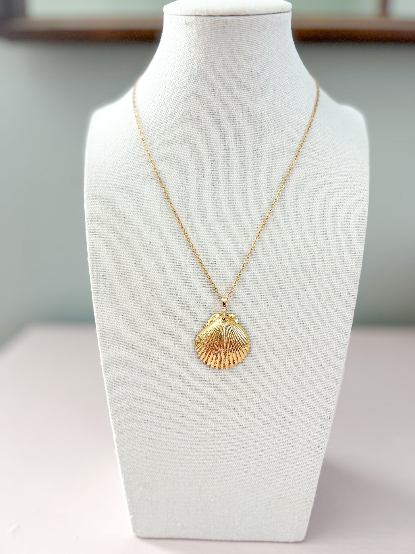 Gold Scallop Shell Call It What You Want Chain Necklace