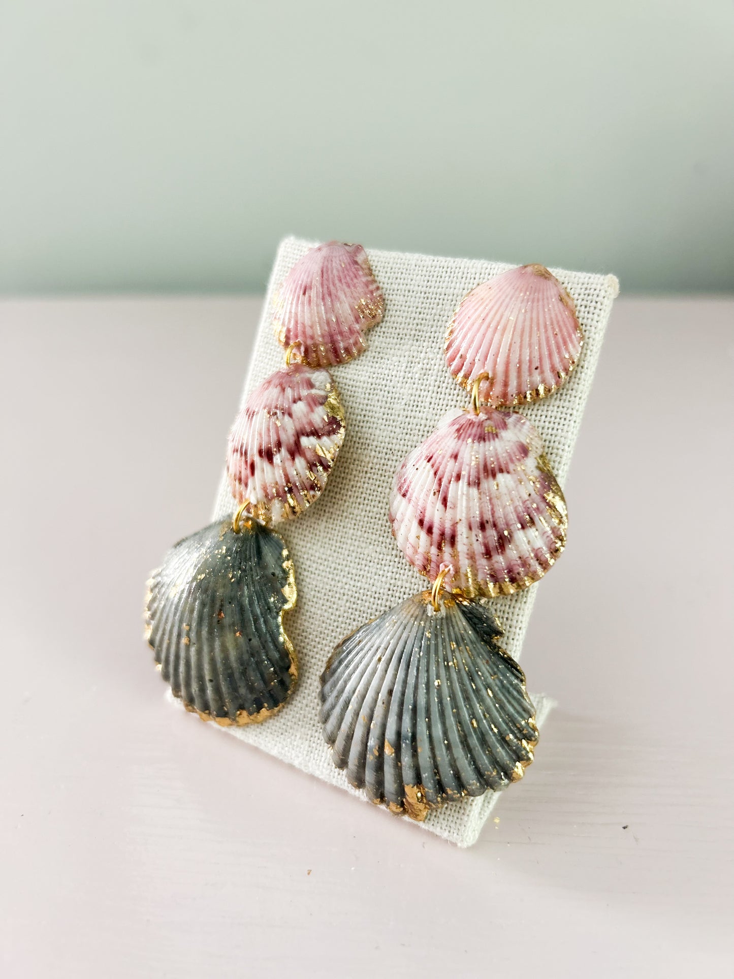 Pink and Blue Gorgeous Earrings