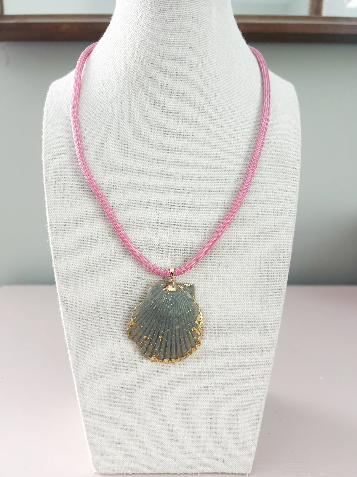 Pink Cord Fate of Ophelia Necklace