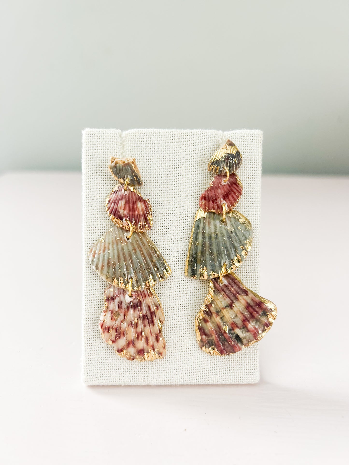 Blue and Red Love Story Earrings