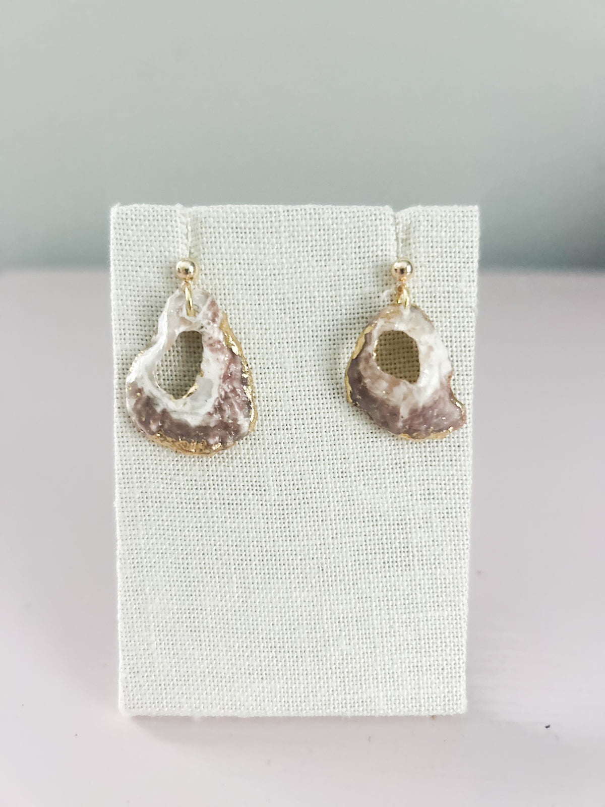 Large Oyster August Ball Studs