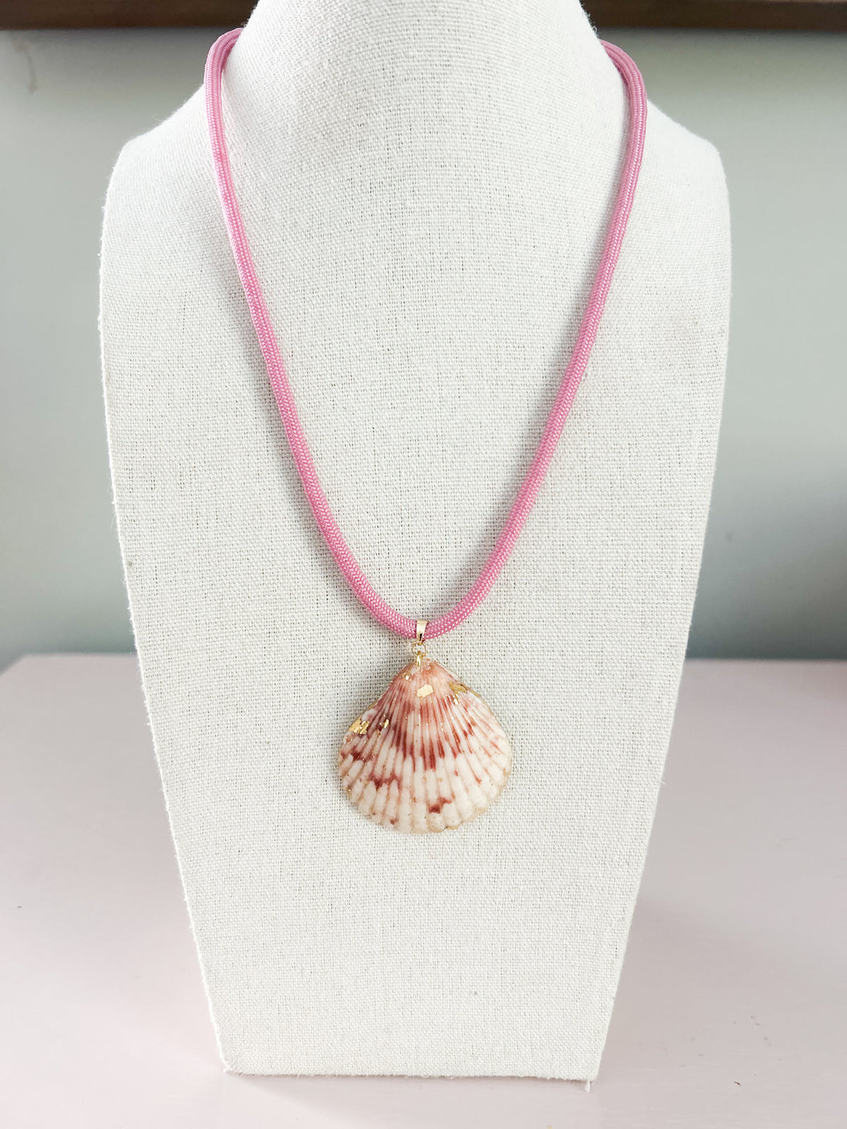 Pink Cord Fate of Ophelia Necklace