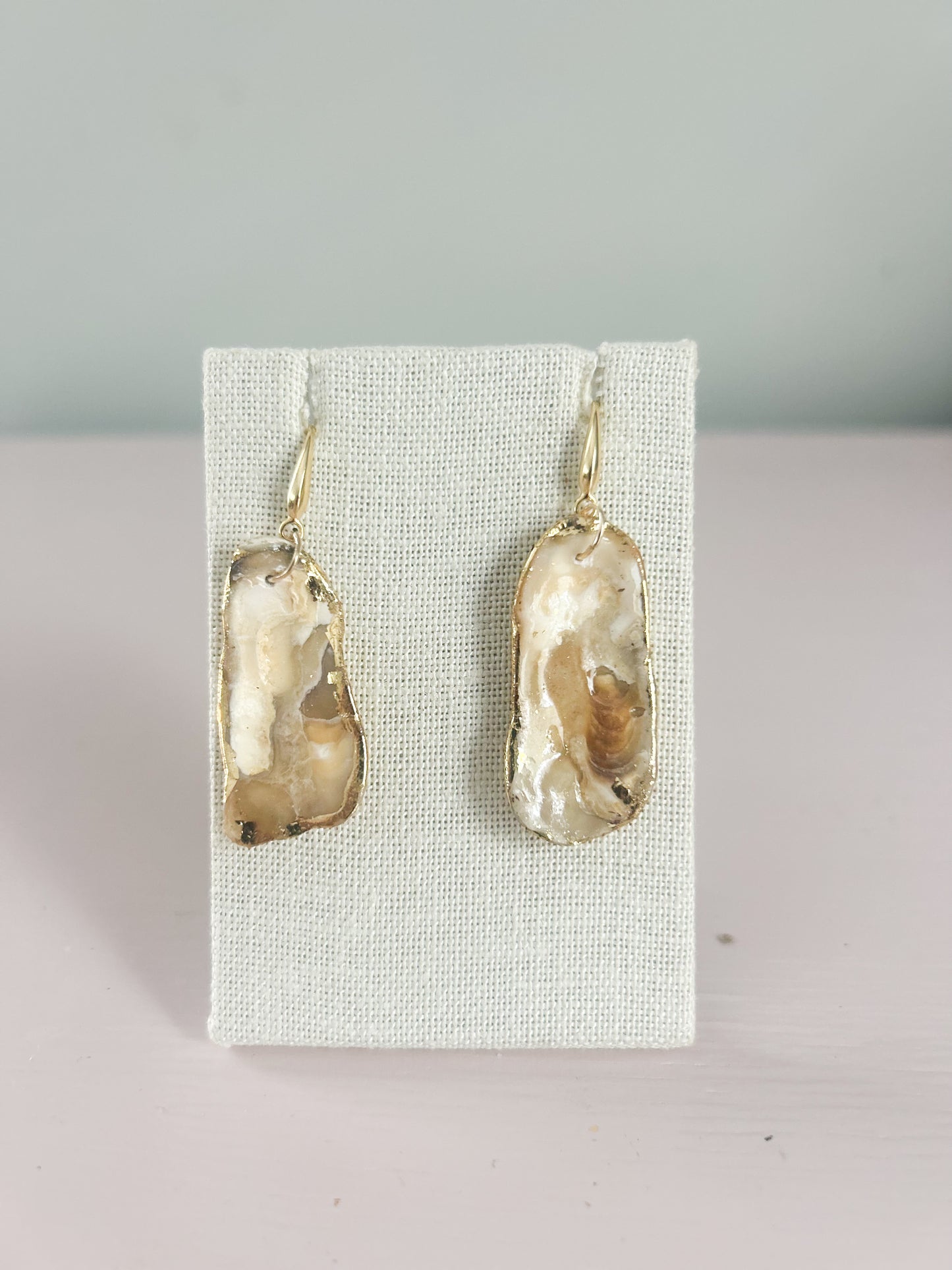 Pearlized Shell August Hook Earrings