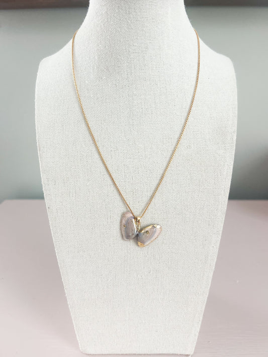 Clam Digger Butterfly Call It What You Want Necklace - Reversible