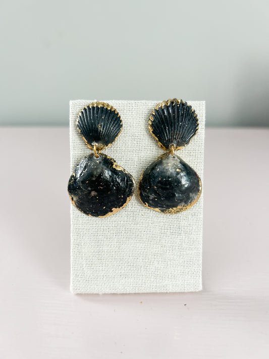 Black All Too Well Invisible String Earrings