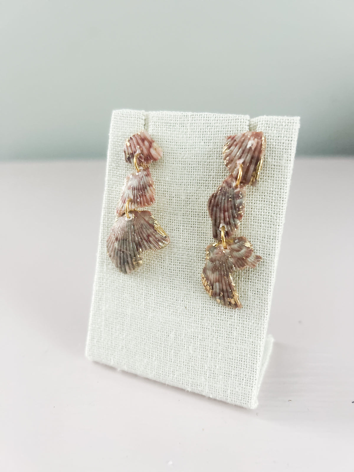 Purple and Grey Love Story Earrings