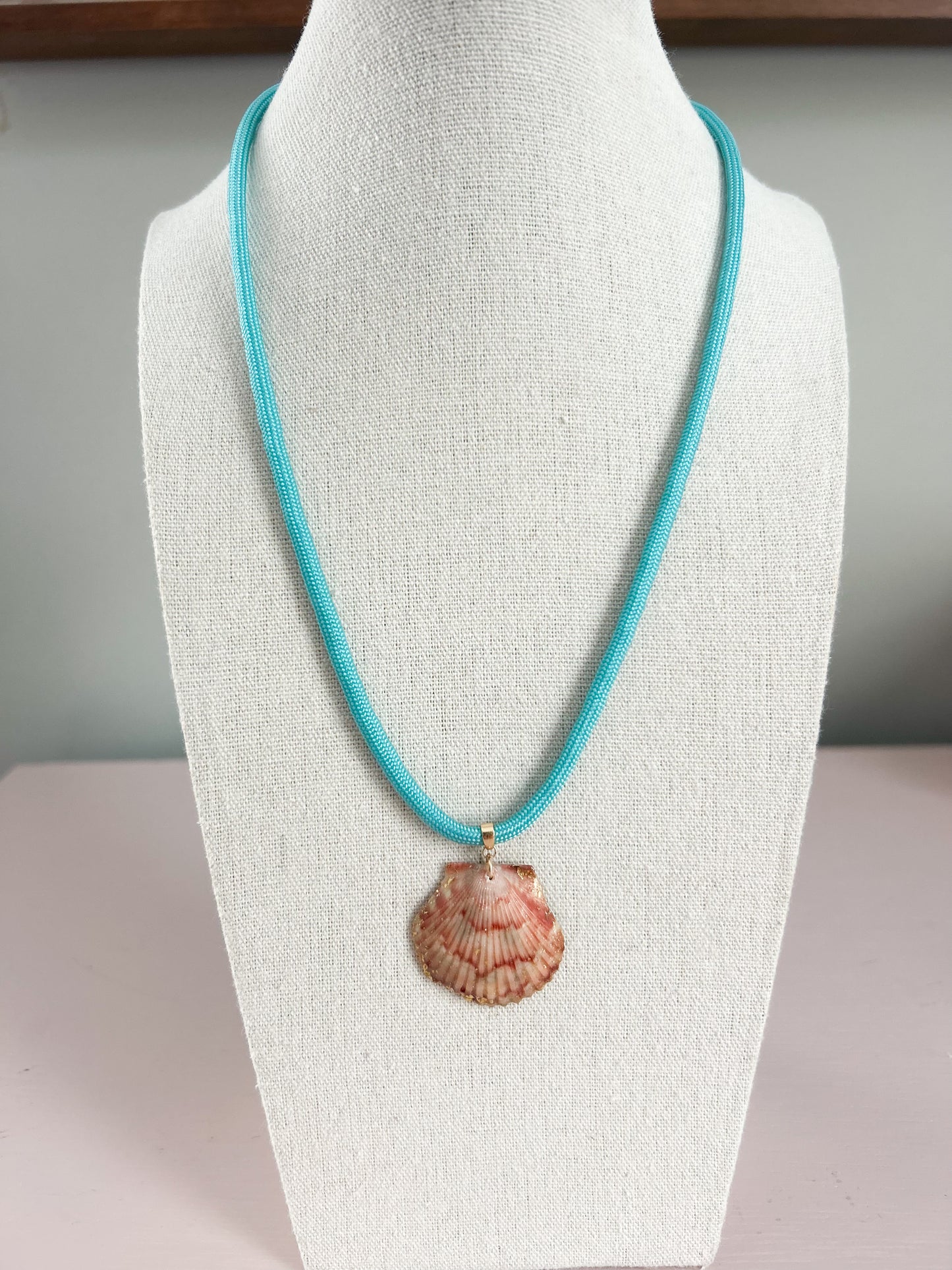 Orange and Red Teal Fate of Ophelia Necklace