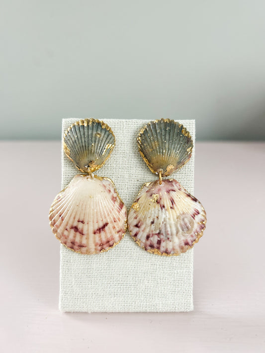 Blue and Pink Invisible String Earrings