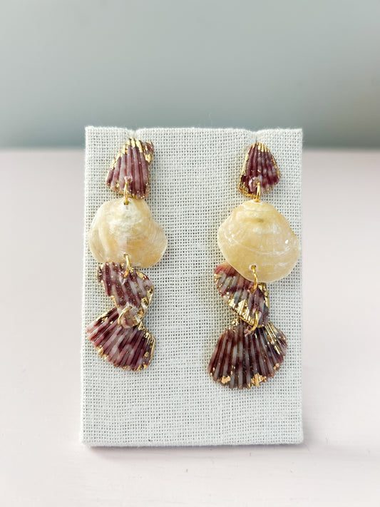 Purple and White All Too Well Dangles