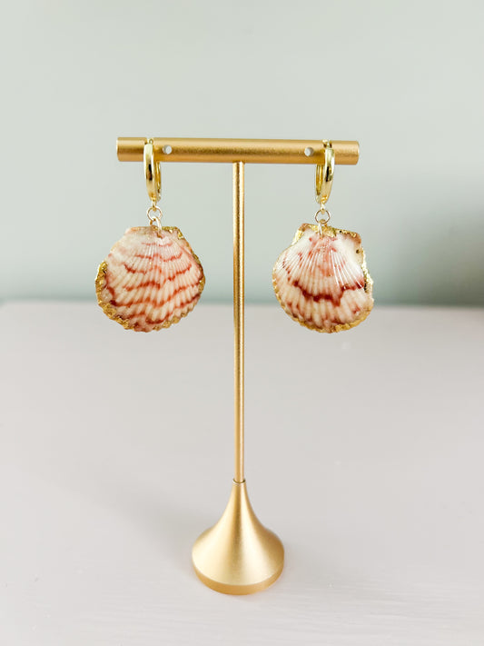 Red and Orange Miss Americana Huggie Hoops