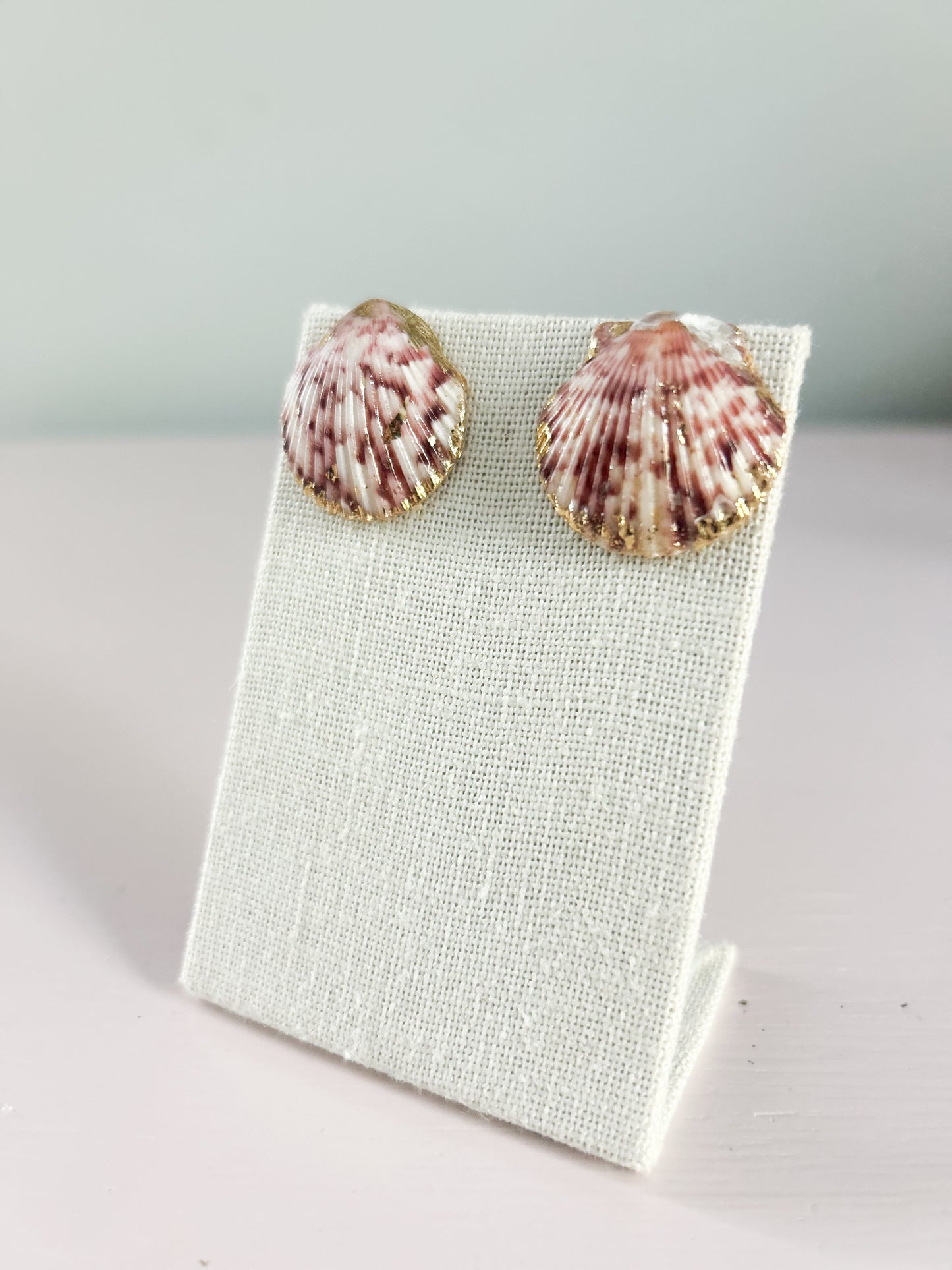 Pink and White Miss Americana Studs