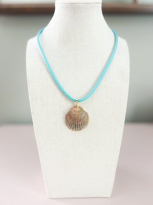 Orange and Green Teal Fate of  Ophelia Necklace