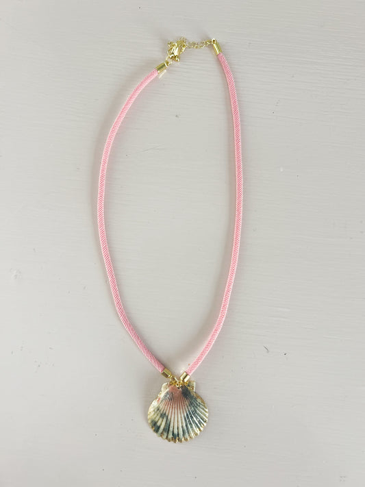 Pink Cord Fate of Ophelia Necklace