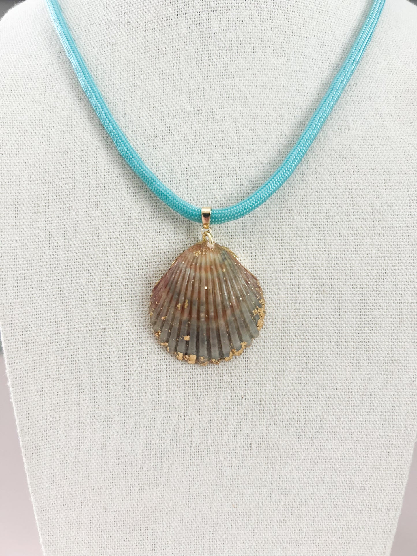 Orange and Green Teal Fate of  Ophelia Necklace