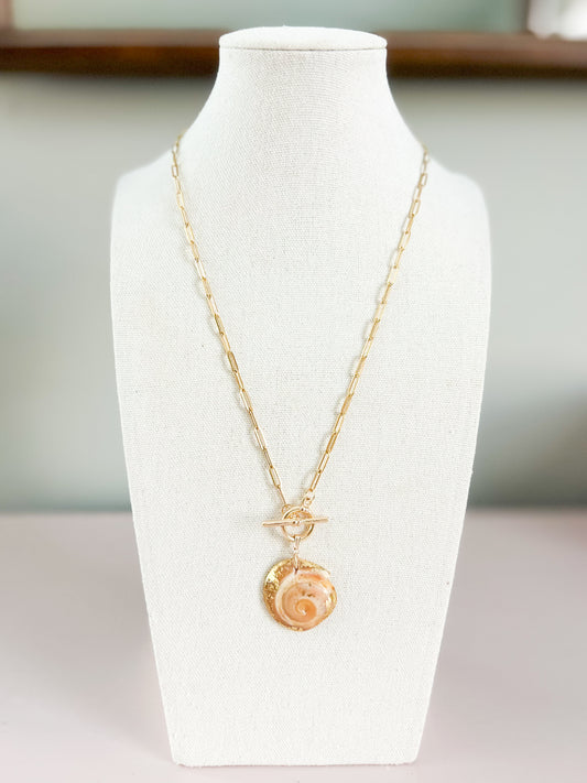 Tan Conch Shell Call It What You Want Necklace
