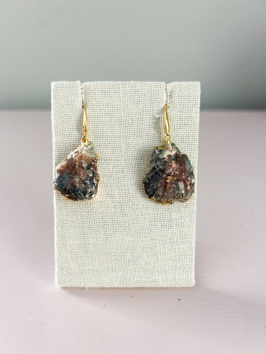 Mini Oyster Shell August Earrings