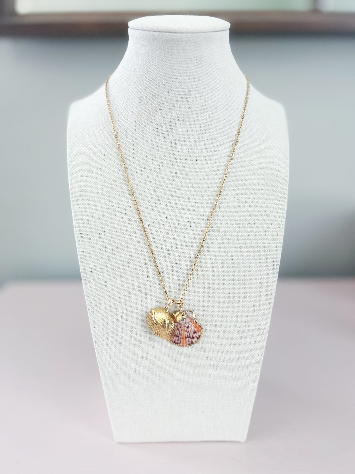 Two Shell Scallop Charm Call It What You Want Necklace