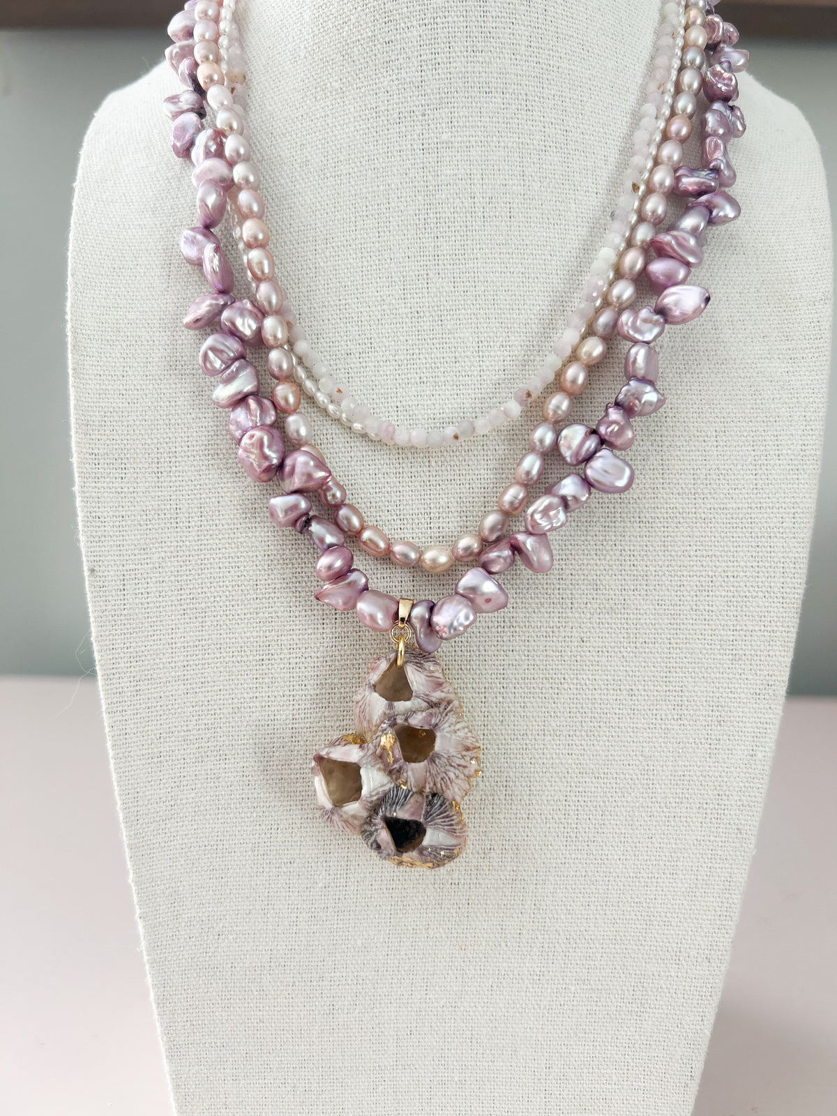 Fresh Water Pearl Barnacle I Knew It, I Knew You Necklace