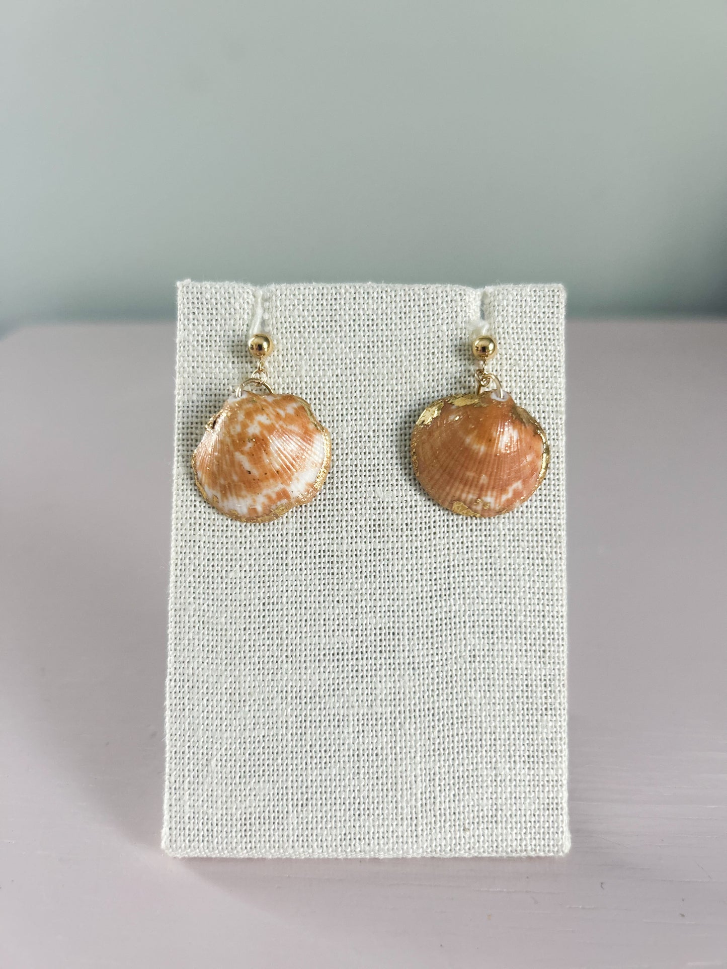 Bittersweet Clam August Dangle Studs