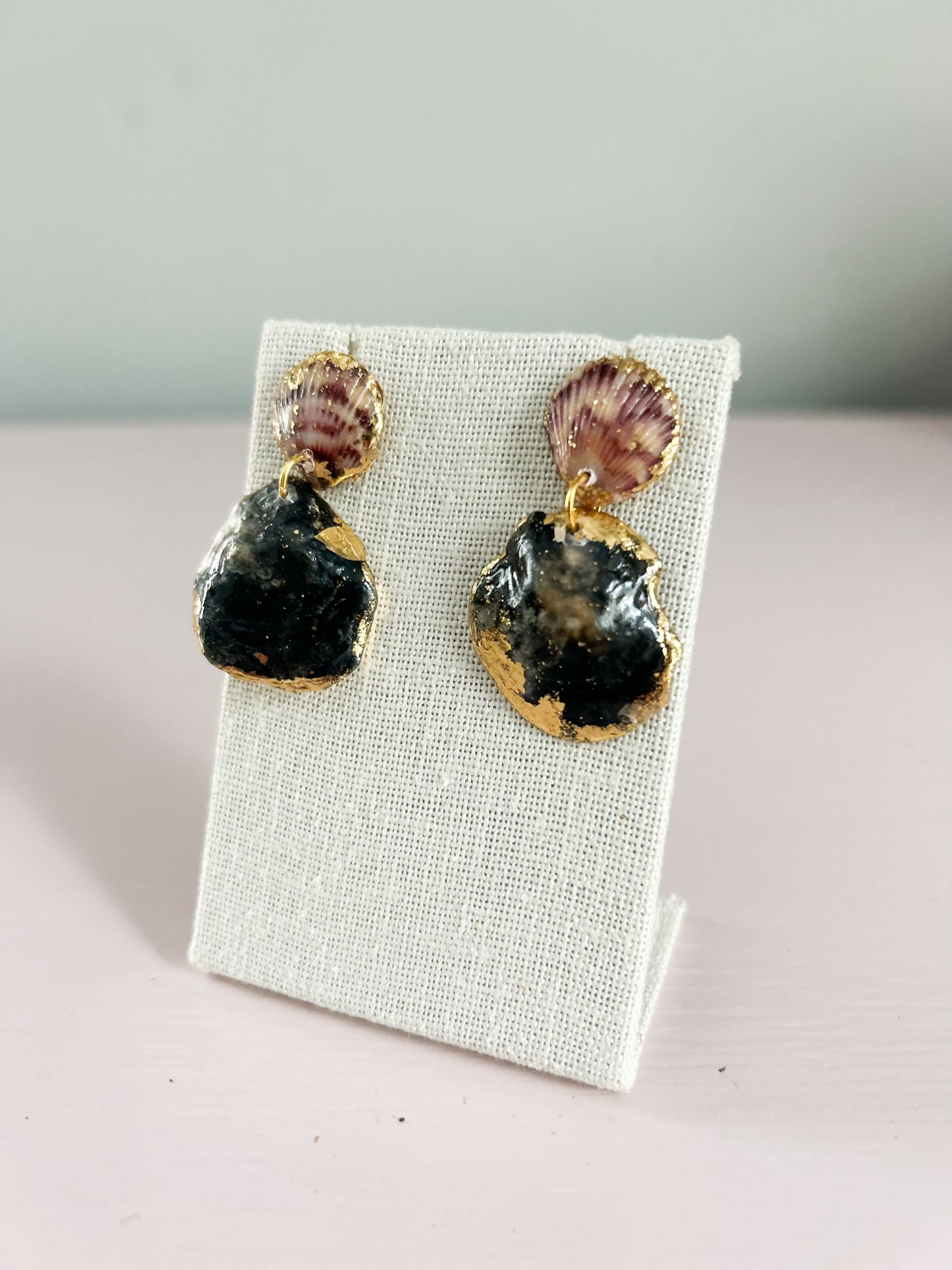 Red and Black All Too Well Invisible String Earrings