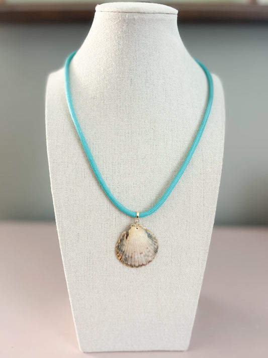 White and Grey Teal Fate of Ophelia Necklace