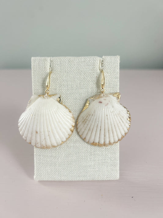 White Miss Americana Hook Earrings