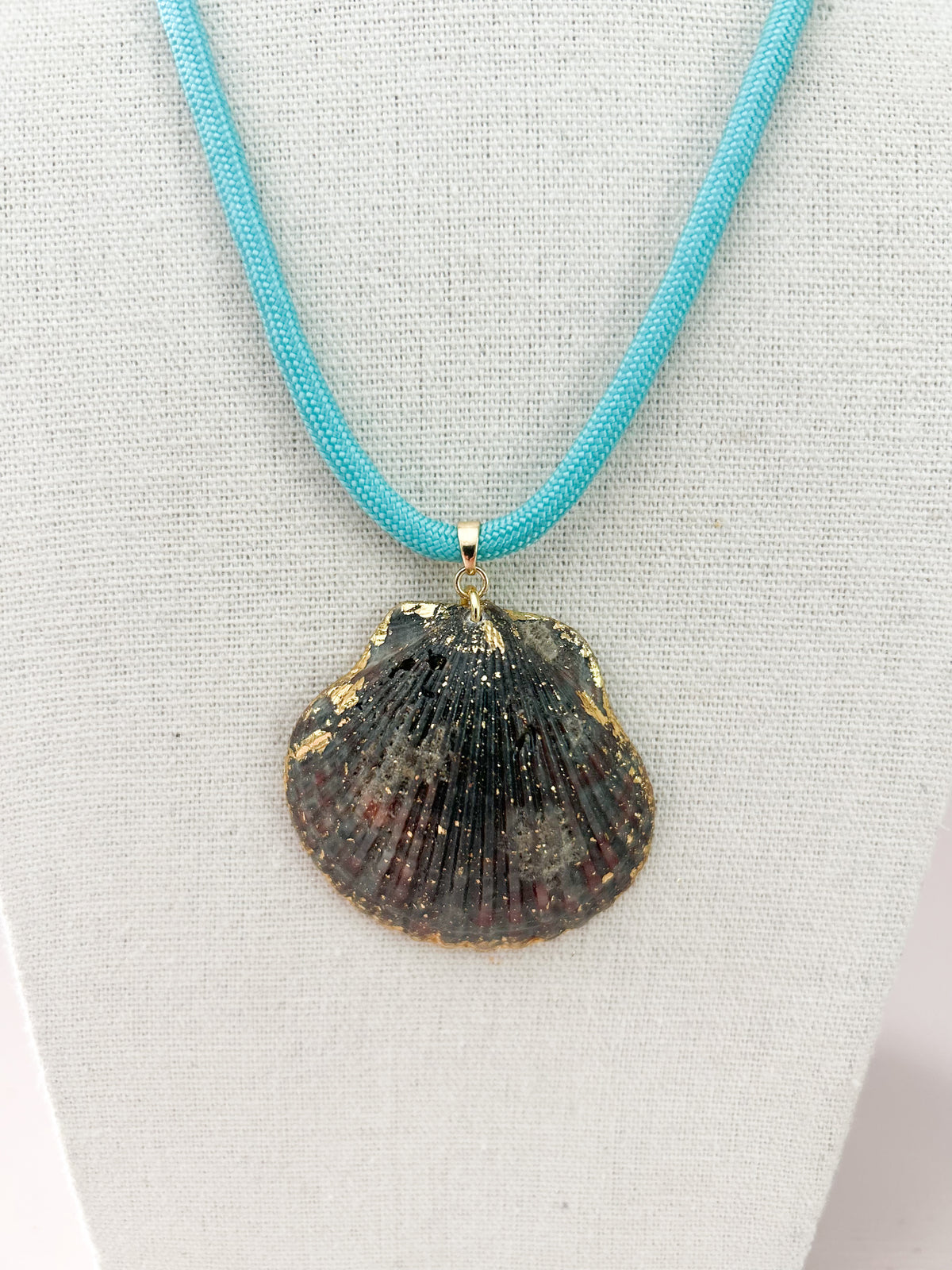 Teal Black Fate of Ophelia Necklace