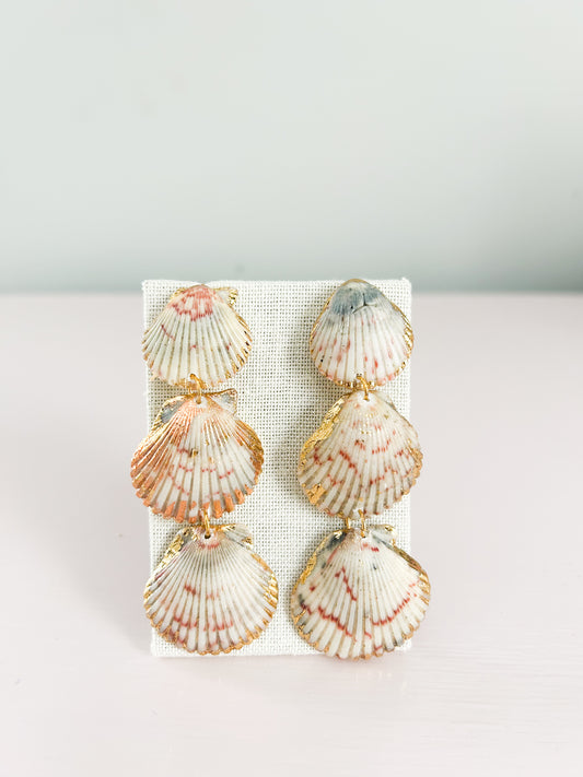 White and Red Gorgeous Earrings