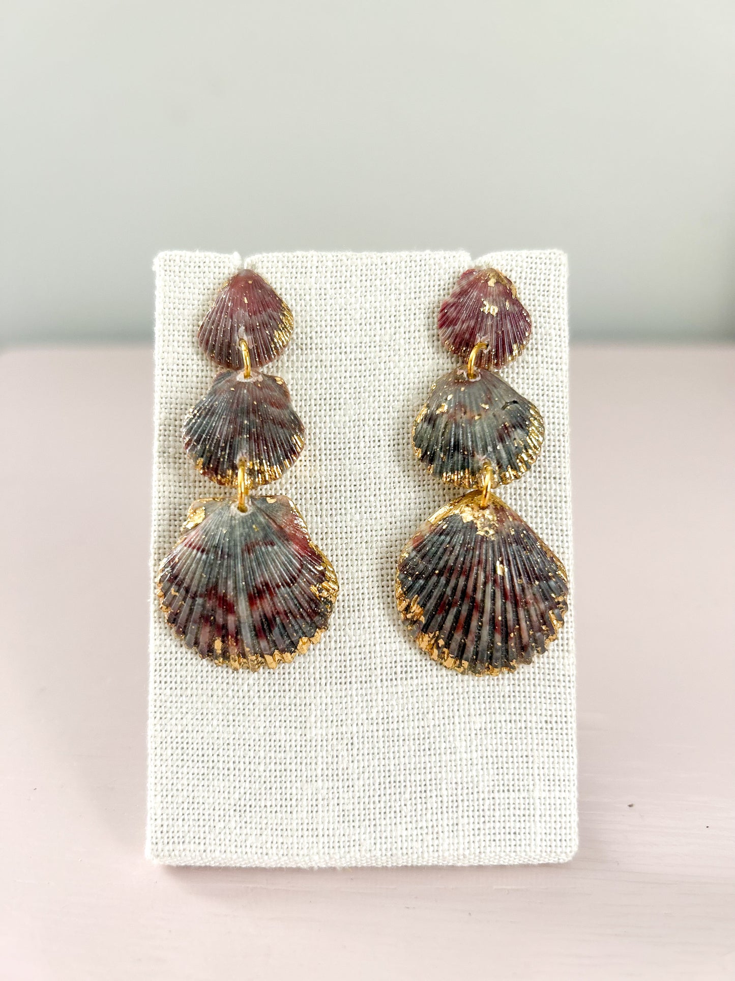 Small Purple and Blue Gorgeous Earrings