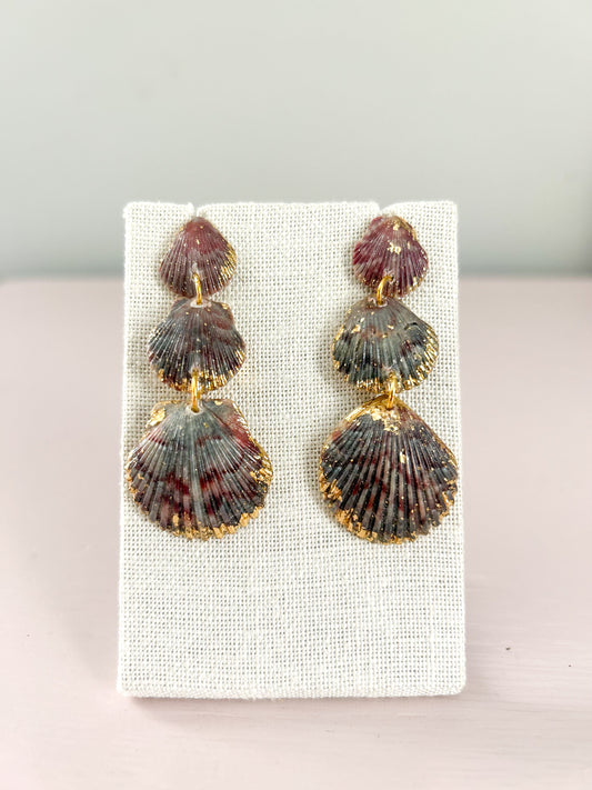 Small Purple and Blue Gorgeous Earrings