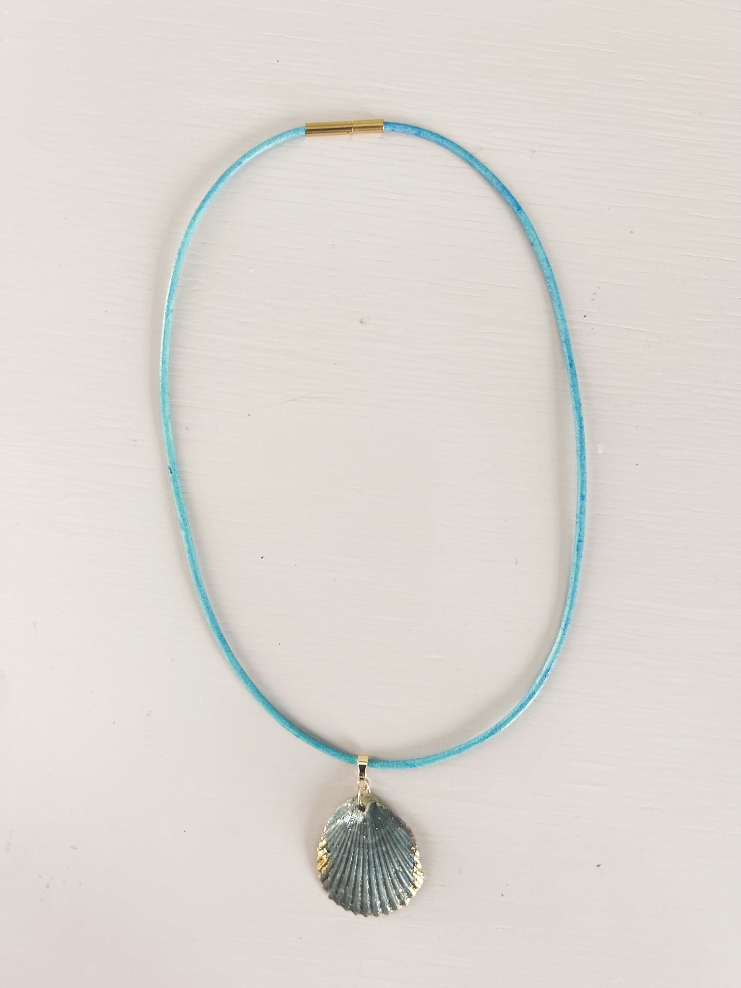 Blue Leather Fate of Ophelia Necklace