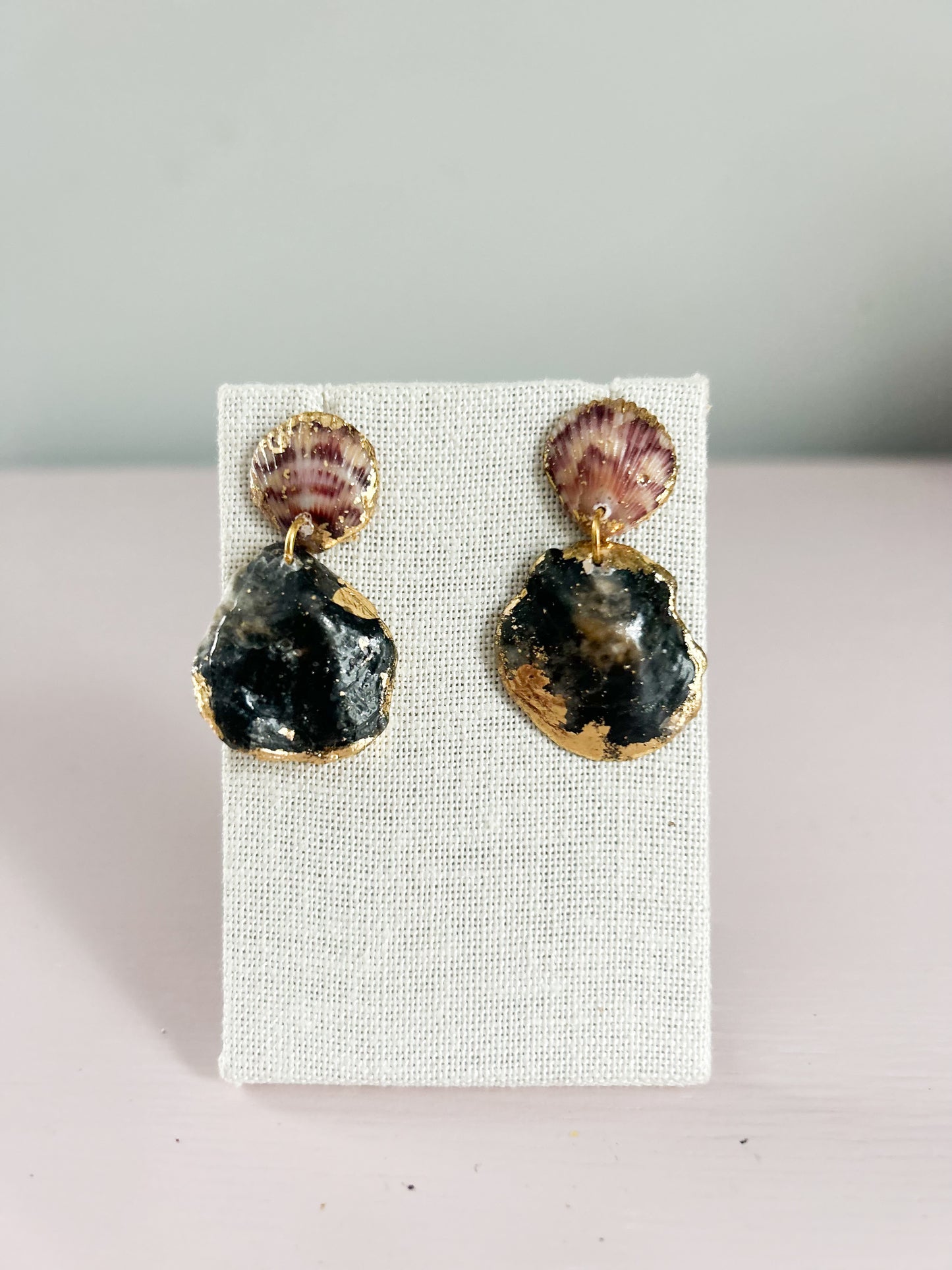 Red and Black All Too Well Invisible String Earrings
