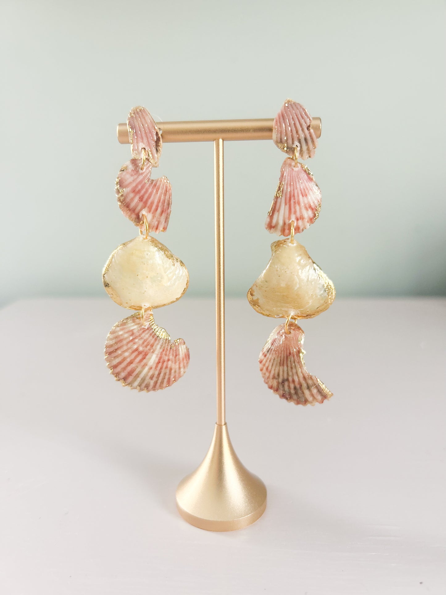 Pink and White All Too Well Stud Dangles