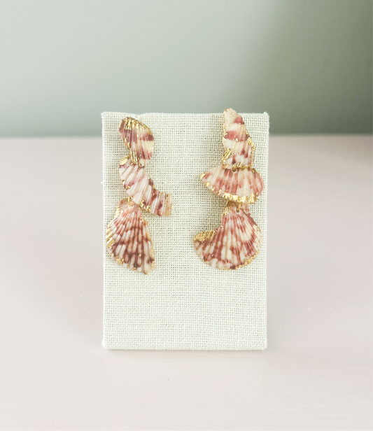 Red and White Love Story Earrings