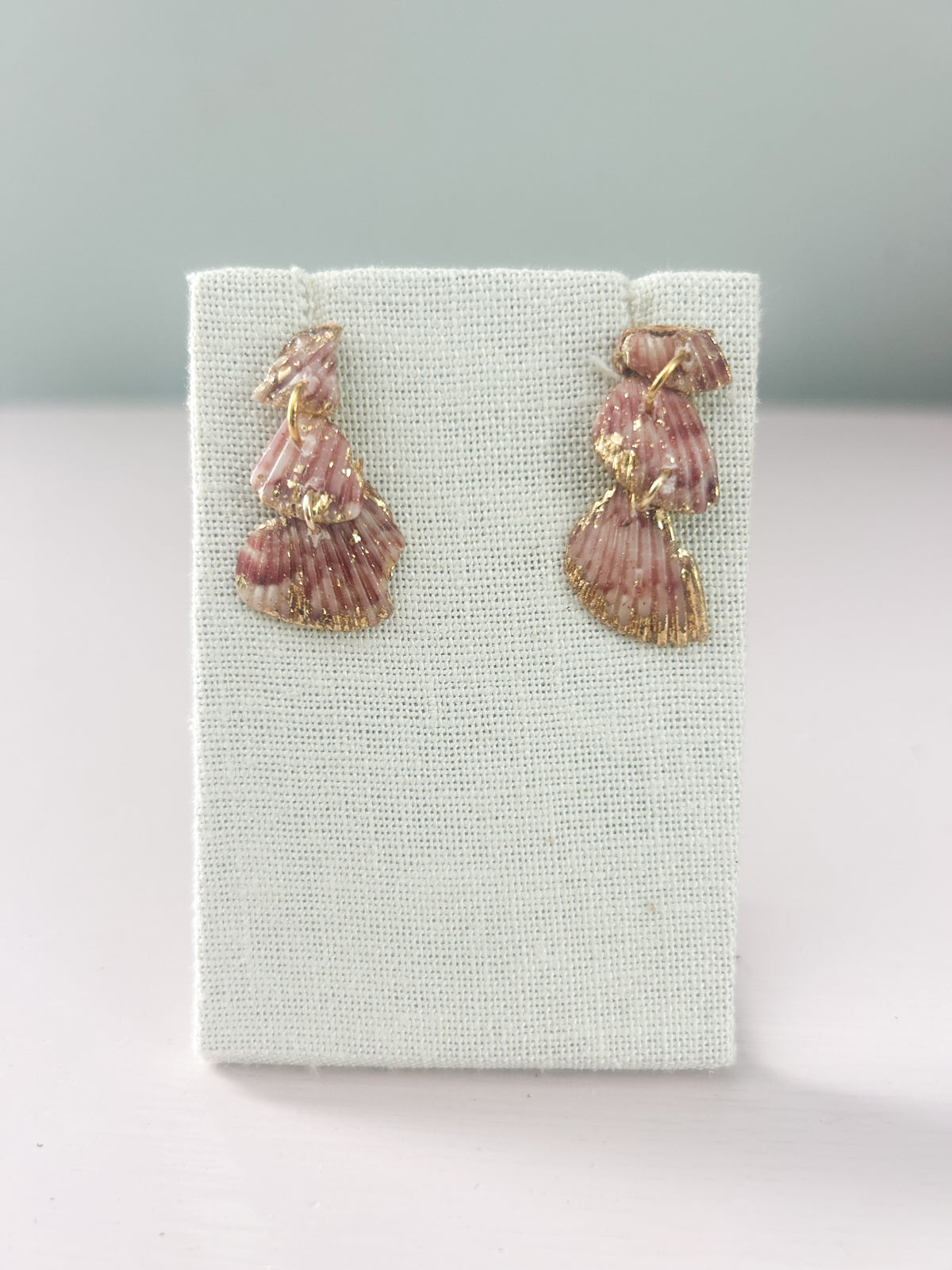 Red and White Love Story Earrings
