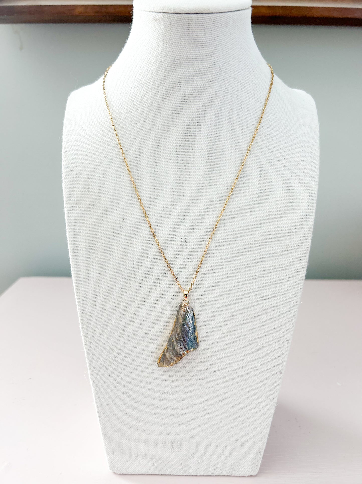 Pearlized Shell Piece Call It What You Want Necklace