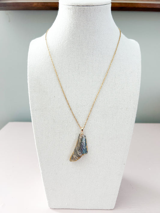 Pearlized Shell Piece Call It What You Want Necklace
