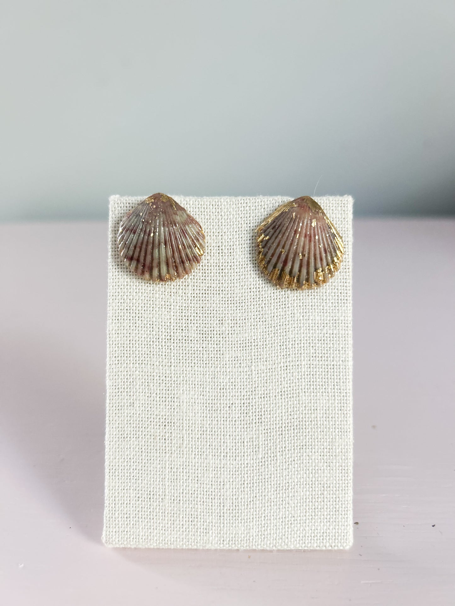 Grey Tiger Striped Miss Americana Studs