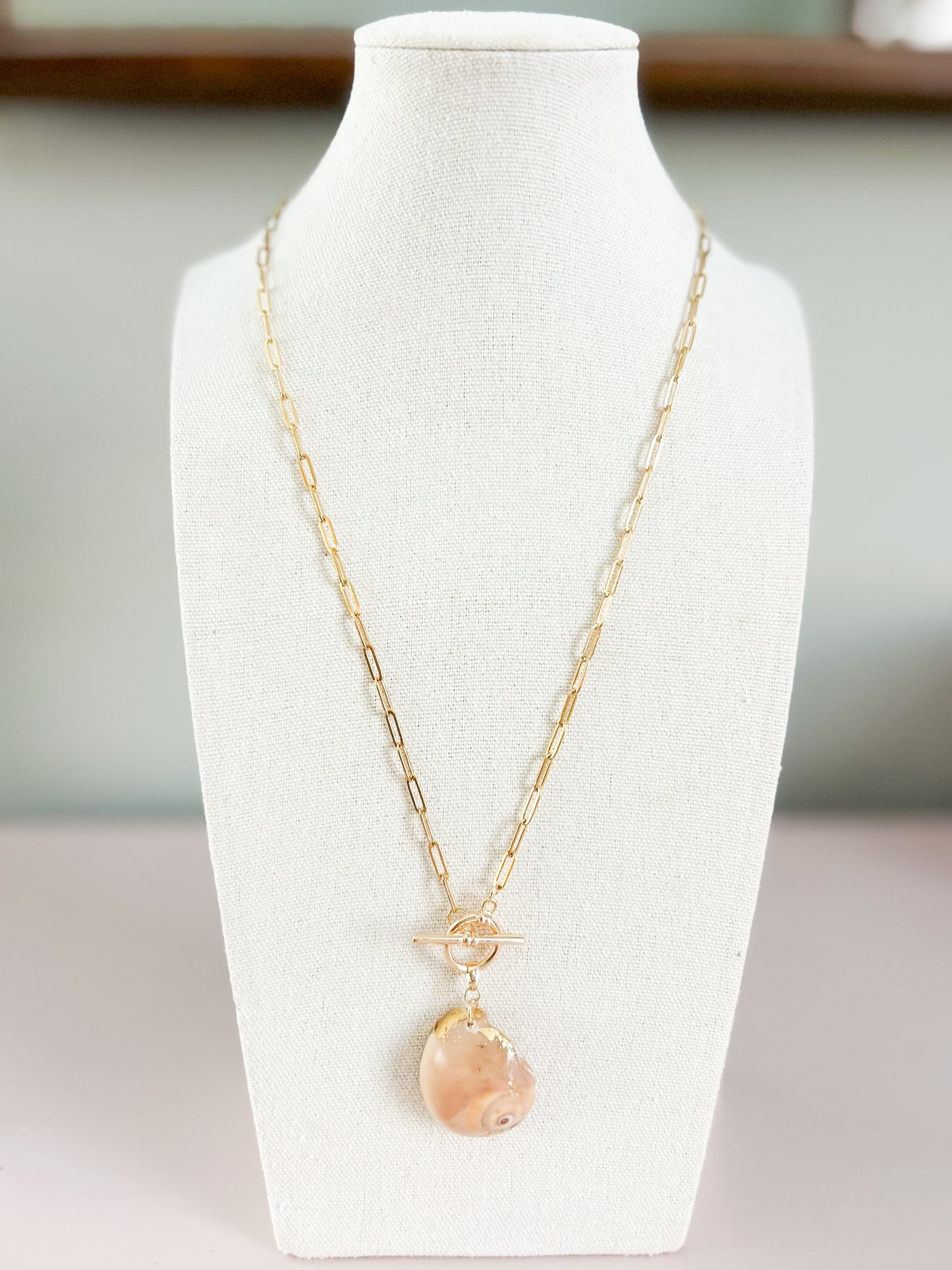 Tan Conch Shell Call It What You Want Necklace