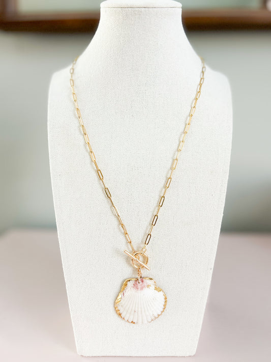 White Scallop Shell Call It What You Want Necklace