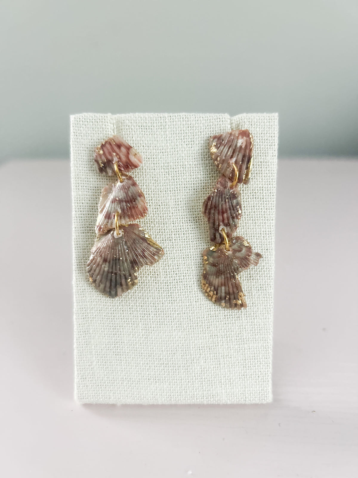 Purple and Grey Love Story Earrings